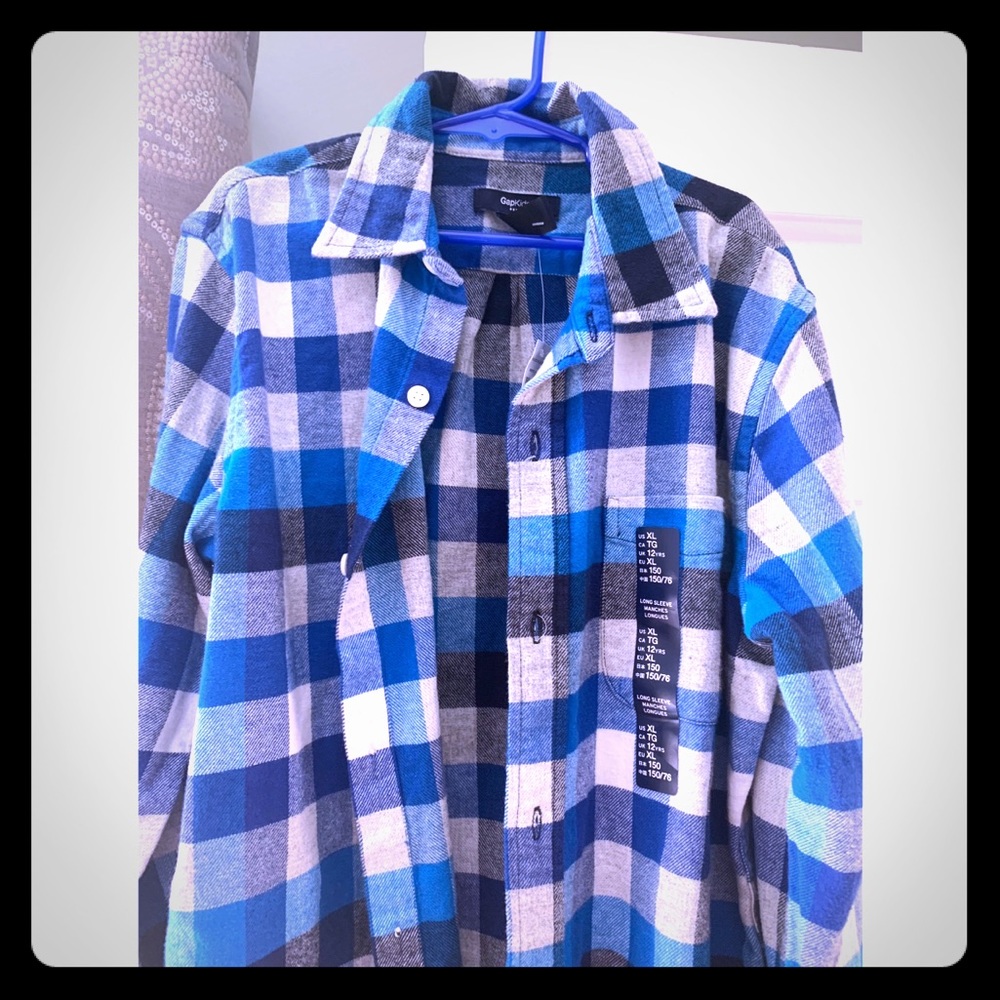 NWT Boys GAP Flannel Shirt